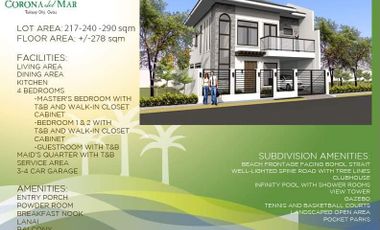 For Construction 2 Storey 5 Bedrooms Single Detached House in Corona del Mar, Talisay, Cebu