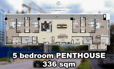 Spacious 5 bedroom penthouse in Park Mckinley West Bgc preselling condo for sale Fort Bonifacio Taguig City