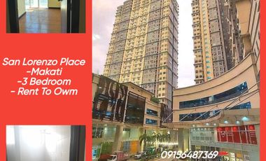3 Bedroom 60K/Monthly Condo in Makati Rent To Own San Lorenzo Place
