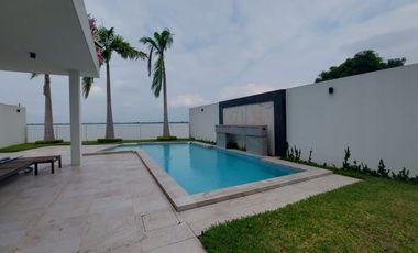 Isla Mocoli, Renta de Hermosa Casa de Estreno 4 Dorm C/piscina Vista Al Rio