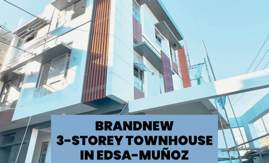 New Spacious 3-Storey Townhouse for sale in QC near Cloverleaf and SM North EDSA