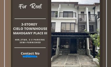 Mahogany Place III Townhouse in Acacia Estates, Taguig FOR RENT
