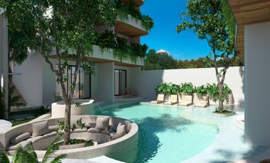 Penthouse en la mejpr zona de Tulum con terraza y piscina con opción de rentas