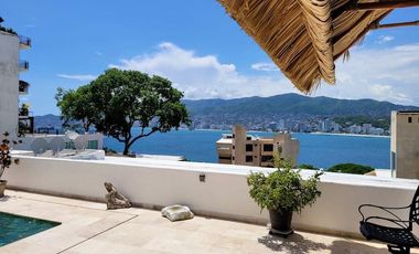 Acapulco Guitarron Casa Sola En Venta Con Vista A La Bahia 4 Recamaras