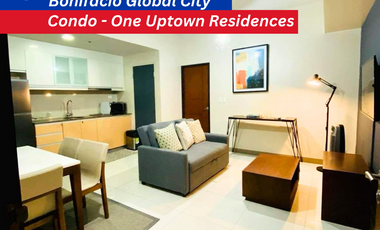 For Sale BGC Condo: One Uptown Residences, Fully Furnished 1 Bedroom