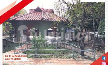 SE VENDE ESPECTACULAR FINCA - RIVERA (HUILA -COL)