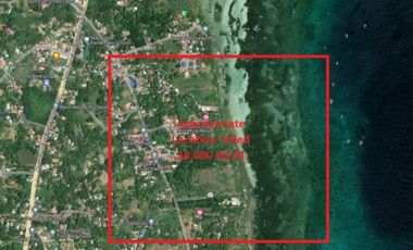 18,000 SQM Lot in Panglao Isl. Bohol | 135-m Ocean Frontage | Mayacabac, Dauis, Panglao Island