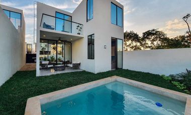 Increible conjunto de Casas en venta en cholul Mérida Yucatan.Parques y Amenidades