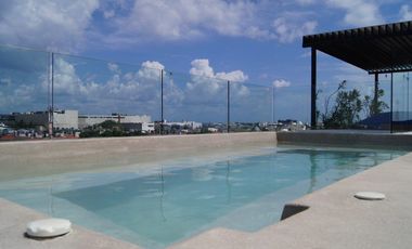 EXCELENTE OPORTUNIDAD DE INVERSION EN LA MEJOR ZONA DE PLAYA DEL CARMEN PH EN VENTA TOTALMENTE AMUEBLADO CON TERRAZA, JACUZZI Y ASOMBROSA VISTA