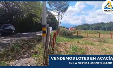 GRAN OFERTA, SE VENDE LOTE CAMPESTRE MONTELIBANO ACACIAS META