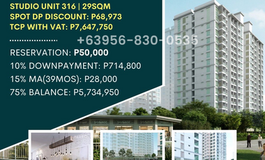 FOR SALE 1 Bedroom for Sale at Cerca Nuveo Tower 1, Alabang, Investment Dr, Almanza Dos, Las Piñas, 1750 Metro Manila Preselling