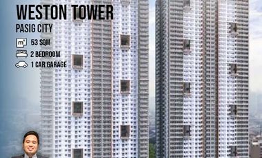 Two bedroom condo unit for Sale in Brixton Place Weston Tower at Pasig City