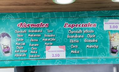 Venta de Negocio Rentable, Marca Comercial FROSTY MILKSHAKE, en CC Espiral.
