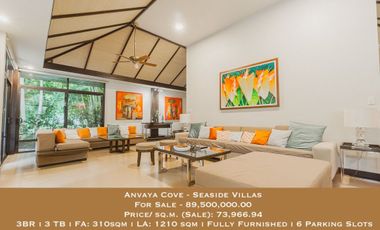 low in the market! Anvaya Cove - Seaside Villas 3br Fully Furnished