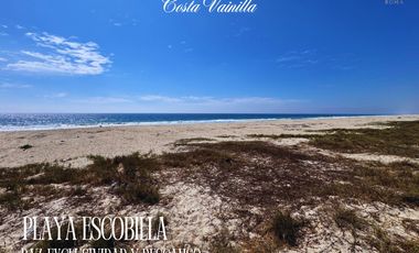 TERRENOS A PIE DE PLAYA EN PUERTO ESCONDIDO, ESCOBILLA PROPIEDAD PRIVADA