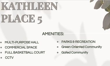 The 3-Bedroom Townhouse for Sale in Kathleen Place 5, Bacoor, Cavite