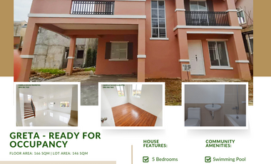 5  bedroom house and lot ready for occupancy lipat agad at Camella Davao Buhangin