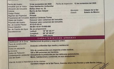 CASA EN VENTA EN IXTAPAN DE LA SAL MEX