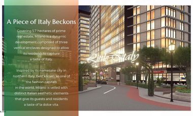 Milano A Prime Development of Vista Land