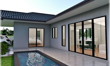 Stunning modern style pool villa for sale.