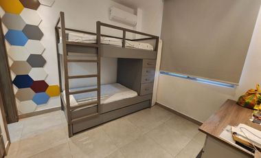 Samborondon, Se renta Excelente departamento 3 dormitorios amoblado con patio