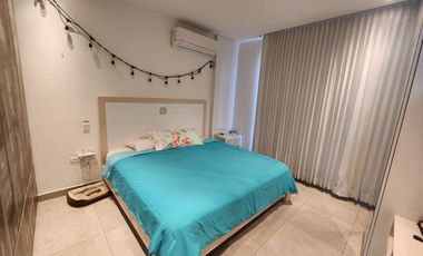 Samborondon, Se renta Excelente departamento 3 dormitorios amoblado con patio