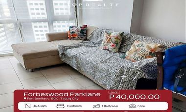 1BR Condo for Rent in Taguig at Forbeswood Parklane