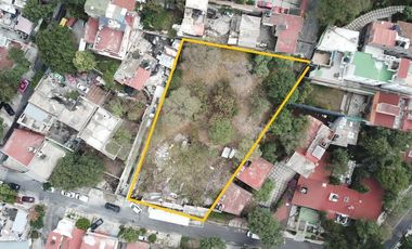 Terreno en venta | 1246 m2 | Lomas Hidalgo Tlalpan