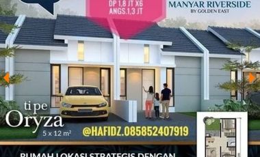 Rumah Murah Harga 200 jutaan Manyar Riverside Manyar Gresik