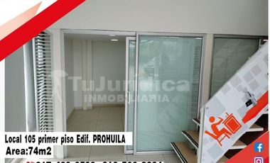SE VENDE ESPECTACULAR LOCAL COMERCIAL #105 EDIFICIO PROHUILA AREA: 74M2