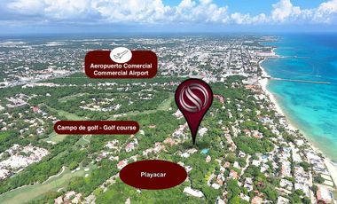 Casa de 4 recamaras con alberca privada, acceso al mar 2 departamentos independientes en venta en Playacar Fase 2.