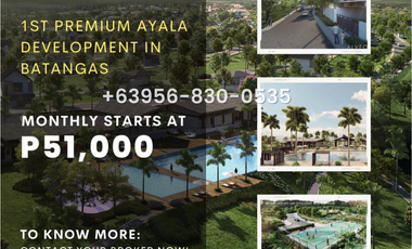 For Sale Lot First Ayala Location in Lipa Batangas at South Palmgrove by Alveo