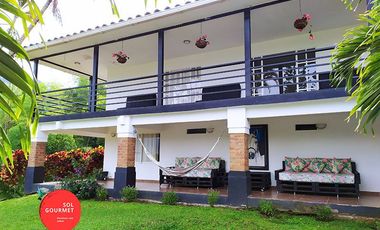Hermosa casa campestre con alimentación, finca en arriendo gran alojamiento en Combia, Pereira, eje cafetero