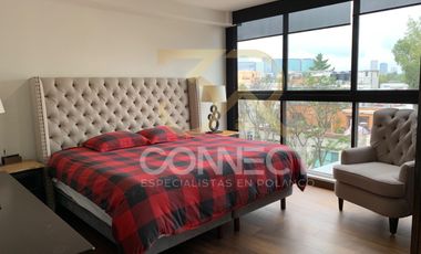 Departamento PH en Renta o Venta en Polanco 4R/3.5B/4E -Terraza- Amueblado-395m2