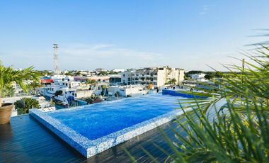 Departamento Loft de 1 recamara en RENTA en Playa del Carmen Centro-Disponible el 1 de MAYO