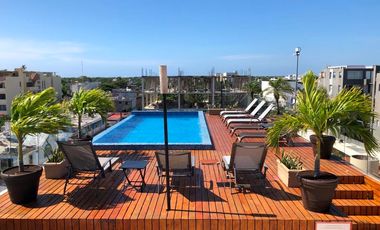 Departamento Loft de 1 recamara en RENTA en Playa del Carmen Centro-Disponible el 1 de MAYO