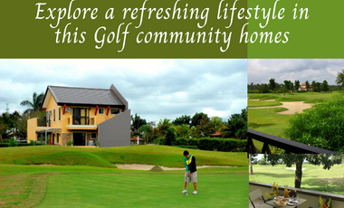 House & Lot For Sale with READY RENTA INCOME in Silang-Tagaytay with golf course view