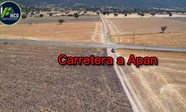 Terreno Ejidal de 1.6 Hectáreas en Venta en Apan, Hidalgo.