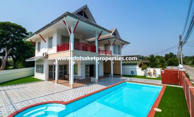 (HS349-03) 3-Bedroom Family Home with Swimming Pool for Sale in Talat Kwan, Doi Saket