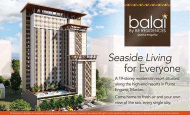 For Sale On Going Construction 21 Sq.m Studio near World Class Beach Resorts in Mactan, Cebu