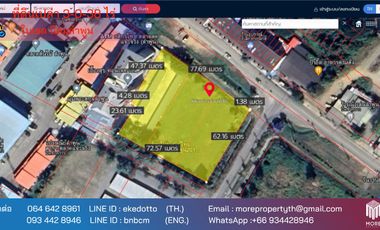 Property id 076LS Land for sale in Lamphun, 3 rai 38 sq.wa., Lamphun Industrial Estate, Ban Klang Sub-district, Mueang Lamphun District, Lamphun Province.