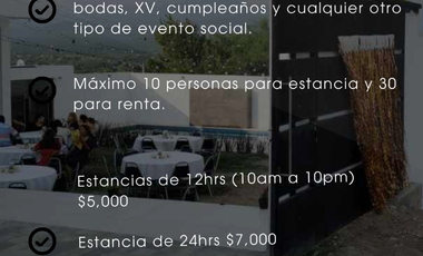 Renta de Quinta La Trufa Negra Ubicada en Higueras Nuevo Leon