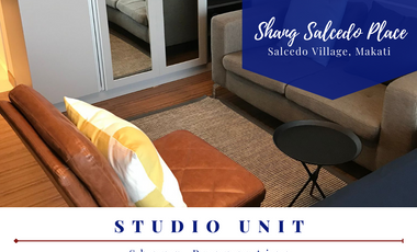 Good Deal Unit: For Rent & Sale Studio Unit in Shang Salcedo Place, Makati