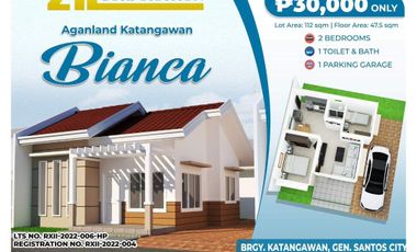 For Only Php 30K initial investment, you can have your own HOME in Aganland Katanggawan General Santos City