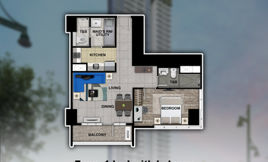 Spacious Executive 1 bed with balcony 65 sqm Uptown Arts Residence Preselling Bgc condo for sale near Grand Hyatt