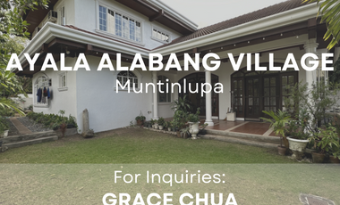 For Sale: 5 Bedroom House and Lot with Timeless Charm in Ayala Alabang Village, Muntinlupa