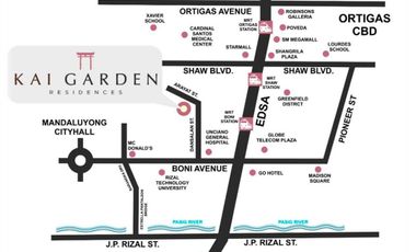 2-bedroom Condo For Sale in Mandaluyong 52.50 sqm near Shaw Mall, Rockwell, Ayala