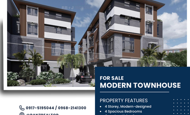Modern and Elegant 4-Storey Townhouse in Tomas Morato near New Manila and Scout
