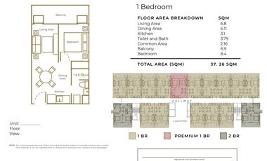 1 Bedroom - Condominium w/ Balcony Pinevale Tagaytay 25