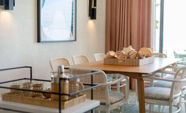 Luxurious 2-Bedroom Beachfront Condo with Indoor Parking at Aruga Resort and Residences, Mactan